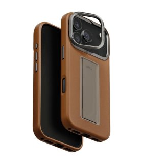 Etui UNIQ Heldro Pro do iPhone 17 Pro z Magclick Charging brązowe