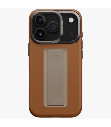 Etui UNIQ Heldro Pro do iPhone 17 Pro z Magclick Charging brązowe