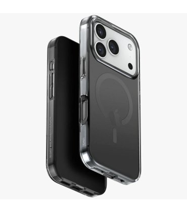 Etui UNIQ Clario do iPhone 17 Pro z Magclick Charging czarne