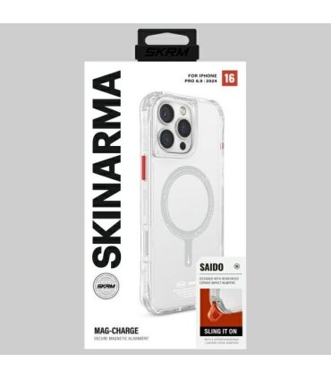 Etui Skinarma Saido do iPhone 16 Pro Max Magnetic Charging przezroczyste