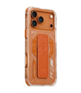Etui Skinarma Helio do iPhone 17 Pro Max Magnetic Charging pomarańczowe