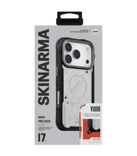 Etui Skinarma Vigor MagSafe do iPhone 17 Pro jasnoszare