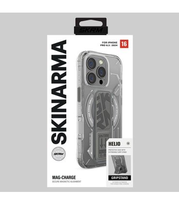 Etui Skinarma Helio do iPhone 16 Pro Magnetic Charging titanium