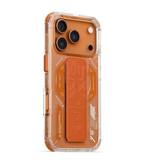 Etui Skinarma Helio do iPhone 17 Pro Magnetic Charging pomarańczowe