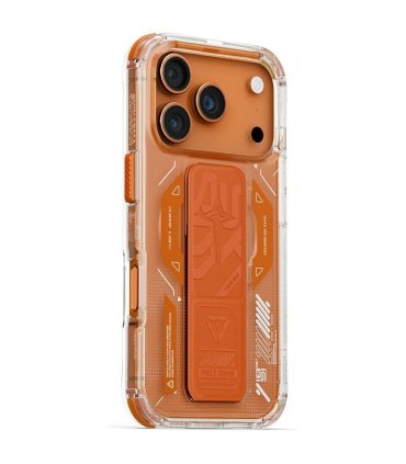 Etui Skinarma Helio do iPhone 17 Pro Magnetic Charging pomarańczowe