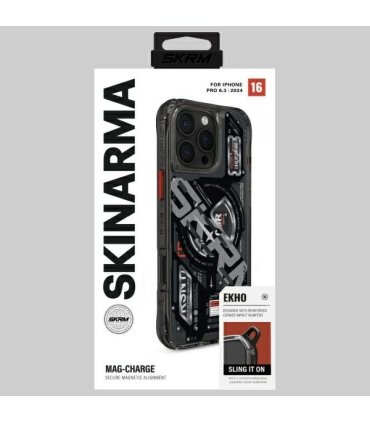 Etui Skinarma Ekho do iPhone 16 Pro Magnetic Charging czarne