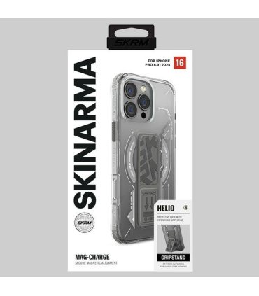 Etui Skinarma Helio do iPhone 16 Pro Max Magnetic Charging titanium