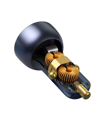 Baseus adapter samochodowy QC 3.0 65W (szary) - szybkie ładowanie