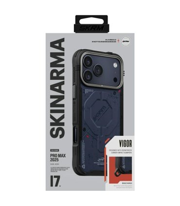 Etui Skinarma Vigor MagSafe do iPhone 17 Pro niebieskie