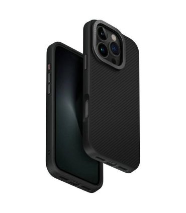 Etui UNIQ Keva Max do iPhone 16 Pro z Magclick Charging czarne