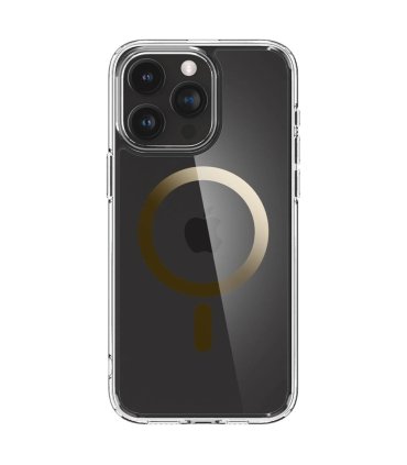 Etui Spigen Ultra Hybrid Mag do iPhone 15 Pro z MagSafe złote