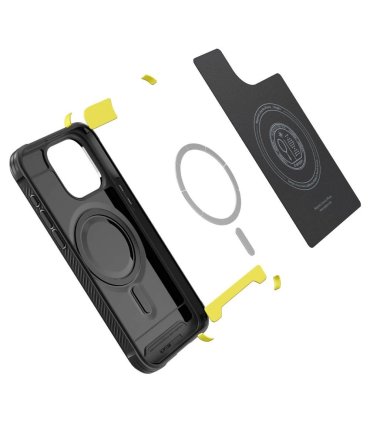 Etui Spigen Rugged Armor Mag do iPhone 15 Pro Max z MagSafe czarny mat