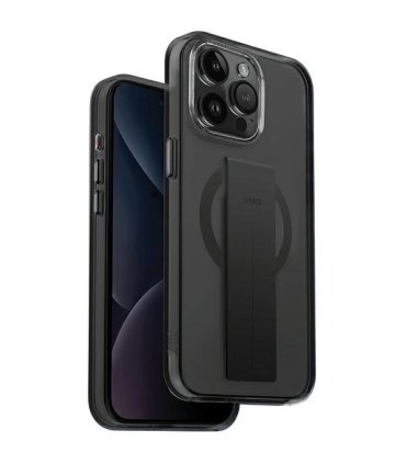 Etui UNIQ Heldro Mag do iPhone 15 Pro z Magclick Charging czarne