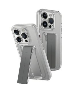 Etui UNIQ Heldro Mount do iPhone 15 Pro Max z podstawką przezroczyste