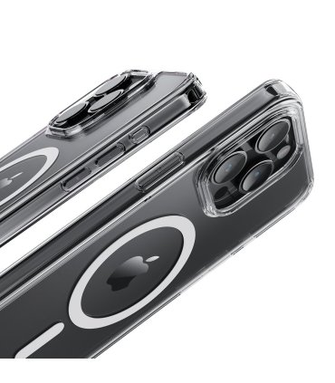 Etui Rock Crystal Series Magnetic do iPhone 16 Pro Max przezroczyste