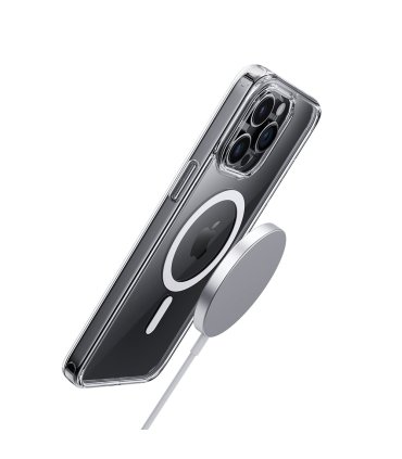 Etui Rock Crystal Series Magnetic do iPhone 16 Pro Max przezroczyste