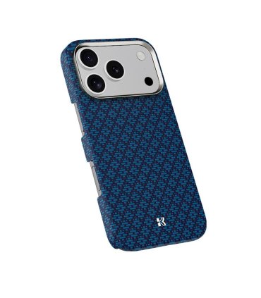Etui Benks Magnetic Armor Air Armor Grid Kevlar 600D do iPhone 17 Pro Max niebieskie