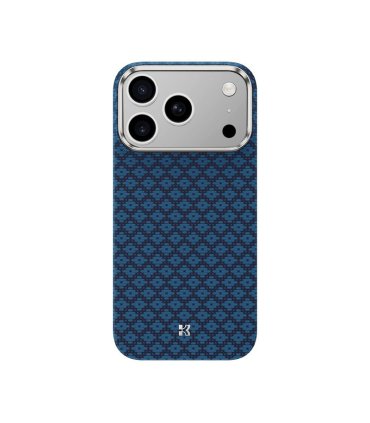 Etui Benks Magnetic Armor Air Armor Grid Kevlar 600D do iPhone 17 Pro Max niebieskie