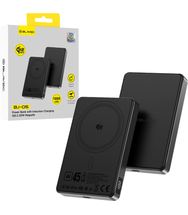 Power Bank Blavec 10000mAh 45W PD czarny 16mm grubość
