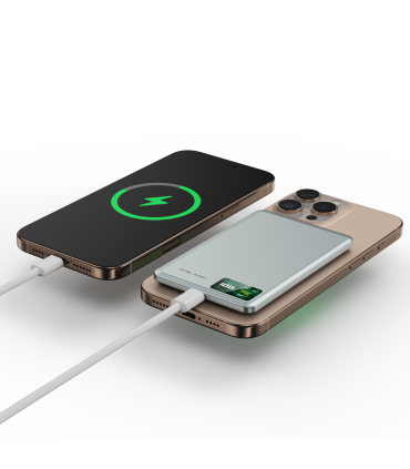 Blavec Power Bank BJ-03 5000mAh 22,5W MagSafe Typ C Ultra Slim 7,8mm Szary