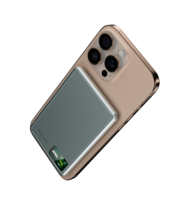 Blavec Power Bank BJ-03 5000mAh 22,5W MagSafe Typ C Ultra Slim 7,8mm Szary