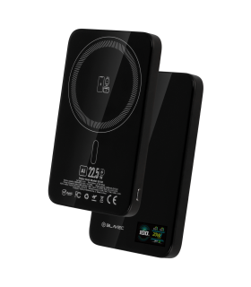 Blavec Power Bank BJ-04 5000mAh 22,5W MagSafe Typ C Ultra Slim 7,8mm Czarny