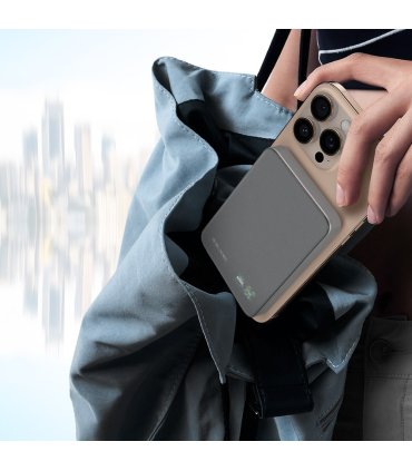 Blavec Power Bank BJ-04 5000mAh 22,5W MagSafe Typ C Ultra Slim 7,8mm Szary