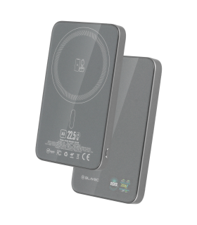 Blavec Power Bank BJ-04 5000mAh 22,5W MagSafe Typ C Ultra Slim 7,8mm Szary