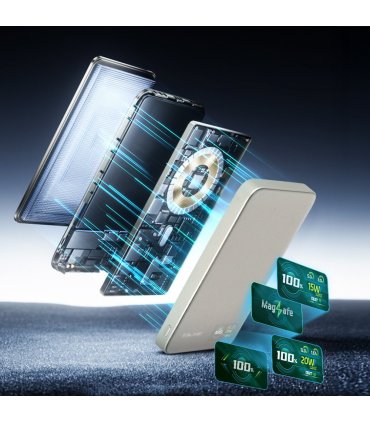 Blavec Power Bank BJ-04 5000mAh 22,5W MagSafe Typ C Ultra Slim 7,8mm Złoty