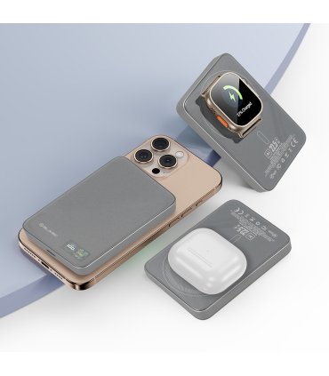 Blavec Power Bank BJ-04 10000mAh 22,5W MagSafe Typ C Slim 13,5mm Szary