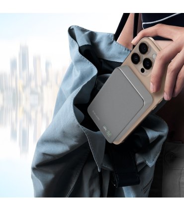 Blavec Power Bank BJ-04 10000mAh 22,5W MagSafe Typ C Slim 13,5mm Szary