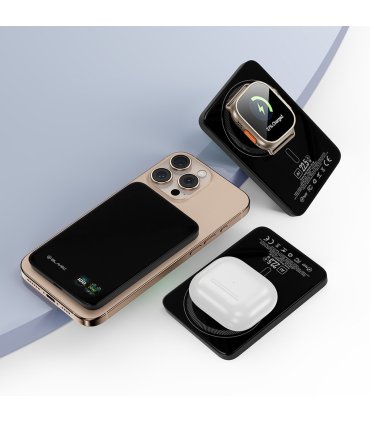 Blavec Power Bank BJ-04 10000mAh 22,5W MagSafe Typ C Slim 13,5mm Czarny