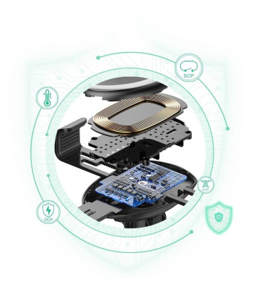 Choetech bezprzewodowa ładowarka samochodowa Qi 10W T536-S - szybkie ładowanie