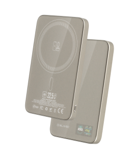 Blavec Power Bank BJ-04 10000mAh 22,5W MagSafe Typ C Slim 13,5mm Złoty