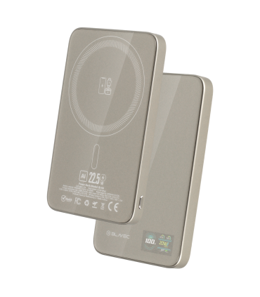 Blavec Power Bank BJ-04 10000mAh 22,5W MagSafe Typ C Slim 13,5mm Złoty