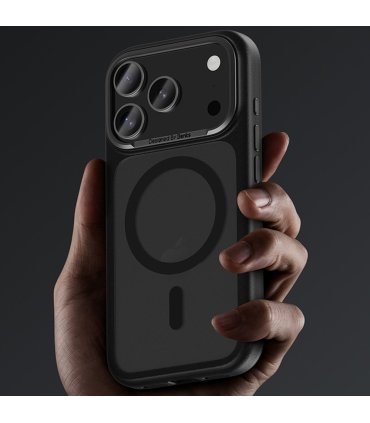 Benks Magnetic Mist Metal Frame Etui iPhone 17 Czarny z Camera Control