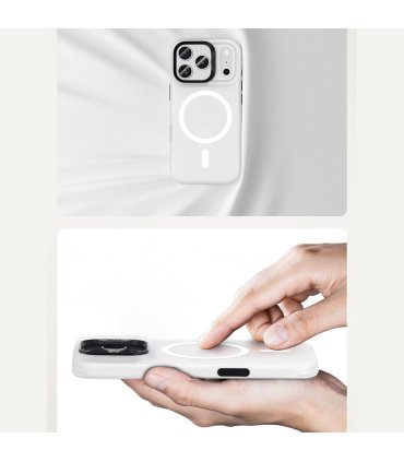 Benks Magnetic Lucid Armor Etui iPhone 17 Pro Max Biały