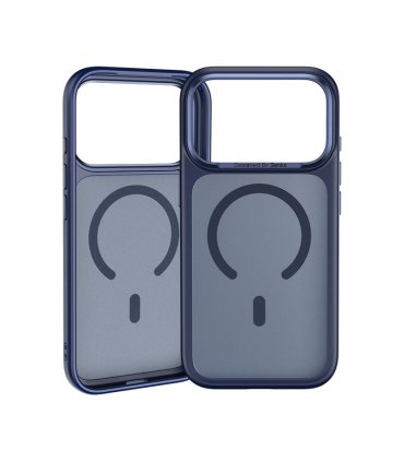 Benks Magnetic Mist Metal Frame Etui iPhone 17 Pro Max Niebieski