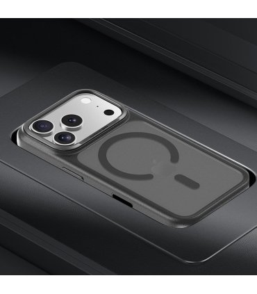 Benks Magnetic Mist Metal Frame Etui iPhone 17 Pro Max Czarny