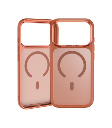 Benks Magnetic Mist Metal Frame Etui iPhone 17 Pro Max Pomarańczowy