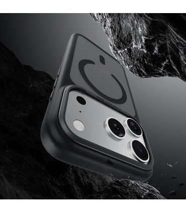 Benks Magnetic Mist Metal Frame Etui iPhone 17 Pro Max Pomarańczowy