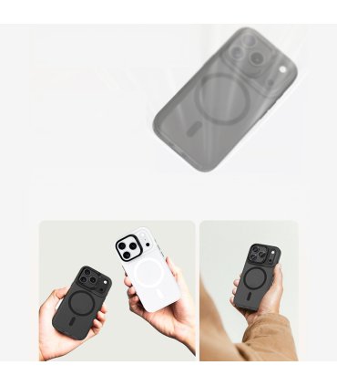 Benks Magnetic Lucid Armor Etui iPhone 17 Pro Biały Camera Control