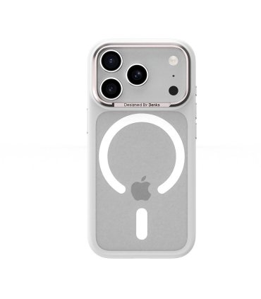 Benks Magnetic Mist Metal Frame Etui iPhone 17 Pro Biały Camera Control