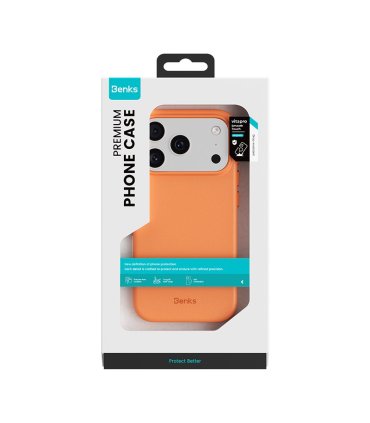 Benks Vita Pro Etui Magnetic Silicone iPhone 17 Pro Pomarańczowy A069