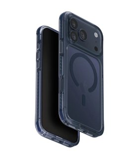 UNIQ Combat MagClick Etui iPhone 17 Pro Max Niebieskie MagSafe