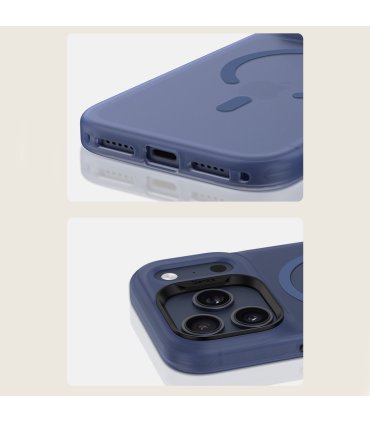 UNIQ Combat MagClick Etui iPhone 17 Pro Max Niebieskie MagSafe