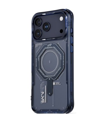 Skinarma Magma Etui iPhone 17 Pro Max Magnetic Charging Niebieski