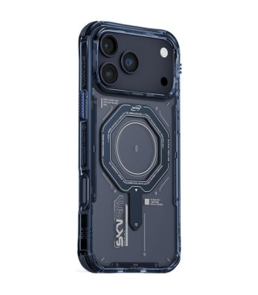 Skinarma Magma Etui iPhone 17 Pro Magnetic Charging Niebieski