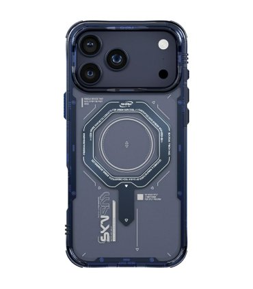 Skinarma Magma Etui iPhone 17 Pro Magnetic Charging Niebieski
