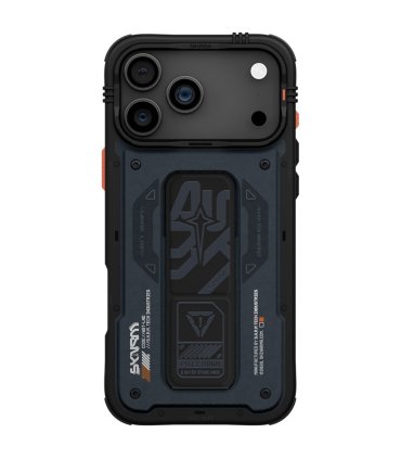 Skinarma Aegis Etui iPhone 17 Pro Magnetic Charging Grip Granatowy